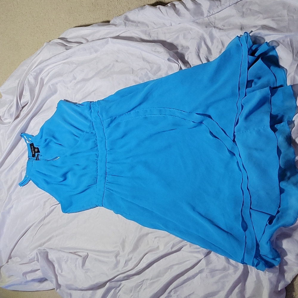 High Low Halter Neck Dress